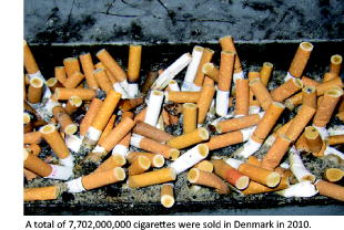 how much is tobacco in denmark Nationwide tobacco surveys and sales data in Denmark from 1920 to 2010