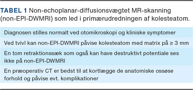 kolesteatom mr