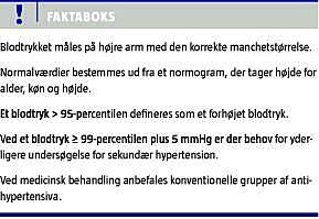 otte tvilling Boost Hypertension hos børn og unge | Ugeskriftet.dk