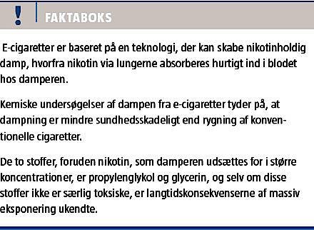 E-cigaretten indeholder også skadelige Ugeskriftet.dk