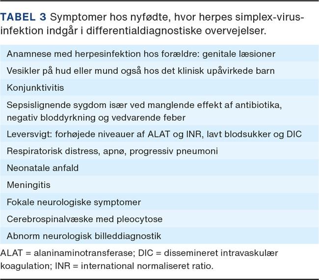 Herpes simplex virusinfektion hos nyfødte Ugeskriftet dk 